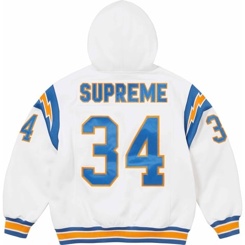 Football Zip Up Hooded Sweatshirt - Supreme