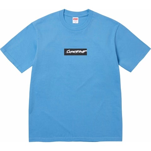 Supreme Futura Box Logo Tee - Bright Blue