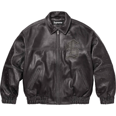 Gem Studded Leather Jacket - spring/summer 2024 - Supreme