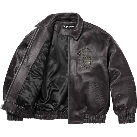 Gem Studded Leather Jacket - spring/summer 2024 - Supreme