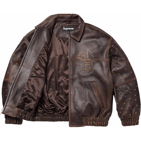 Gem Studded Leather Jacket - spring/summer 2024 - Supreme