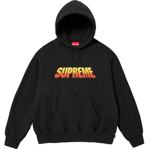 Supreme Gradient Hooded Sweatshirt - Black