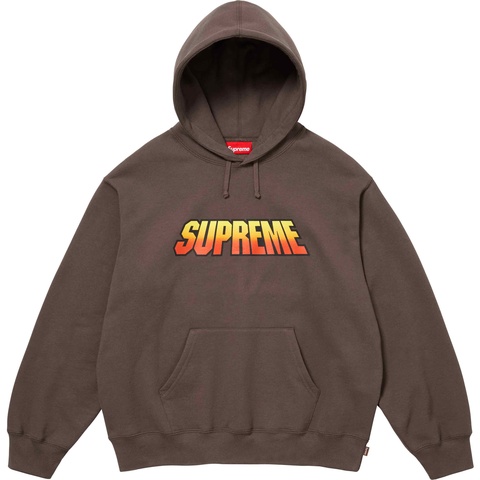 Supreme Gradient Hooded Sweatshirt - Brown