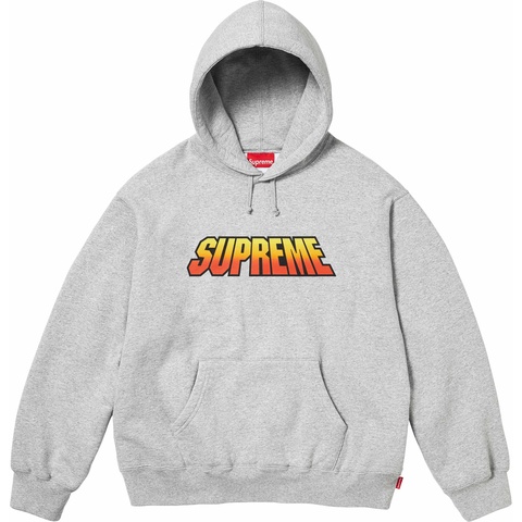 Supreme Gradient Hooded Sweatshirt - Heather Grey