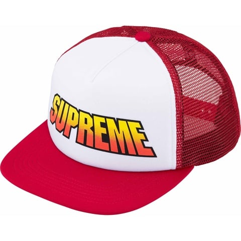 Supreme Gradient Mesh Back 5-Panel - Red