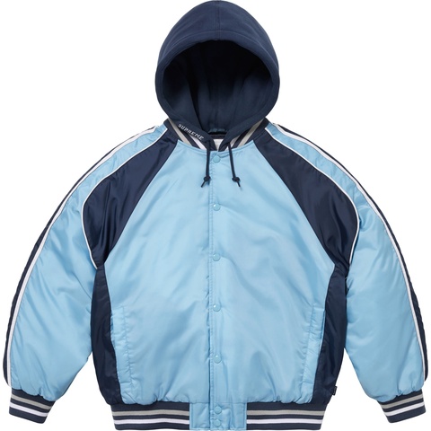 Supreme Hooded Stadium Jacket - Blue