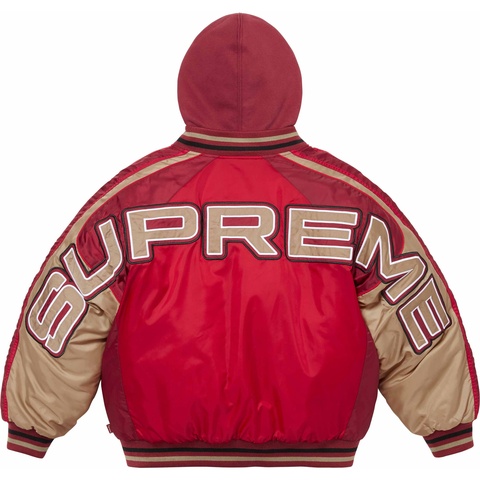 Supreme Hooded Stadium Jacket - Red