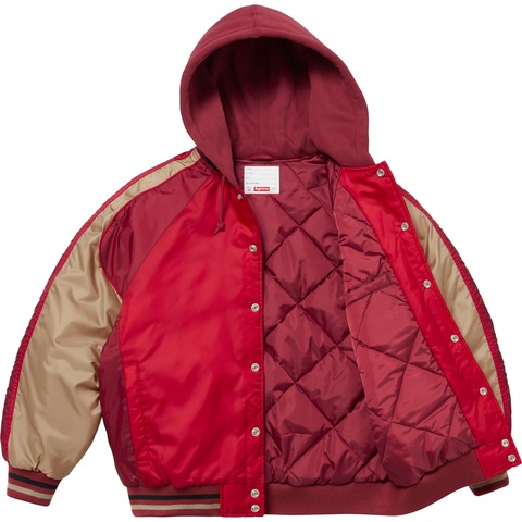 Supreme Hooded Stadium Jacket - Red