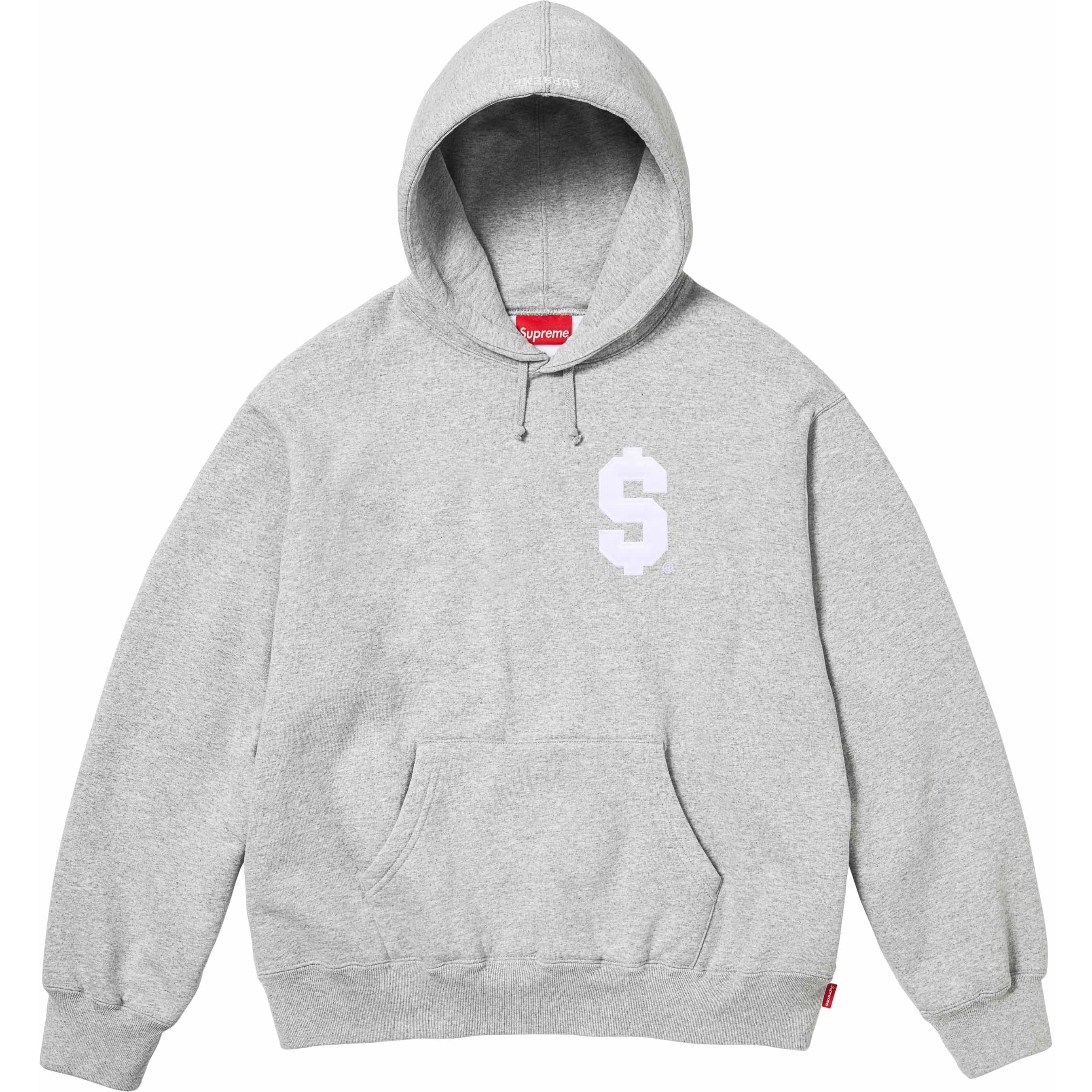 Supreme $ Hooded Sweatshirt (SS24) - Heather Grey - $158