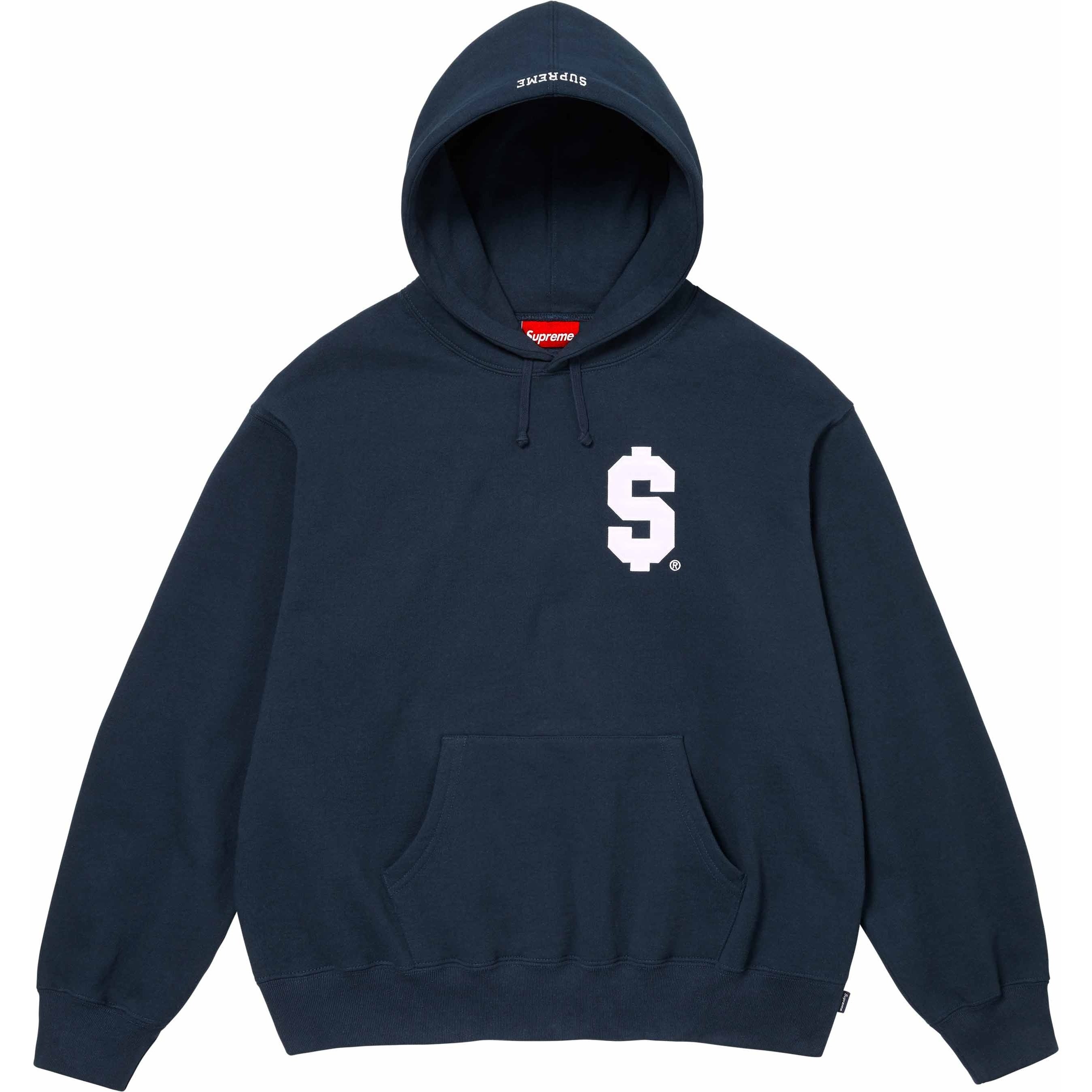 Supreme $ Hooded Sweatshirt (SS24) - Navy - $158