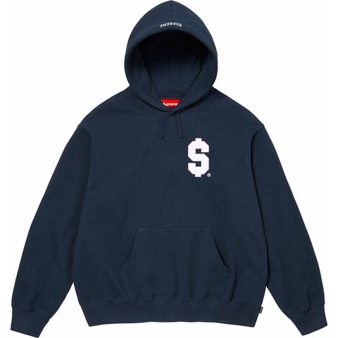 Supreme $ Hooded Sweatshirt - Navy
