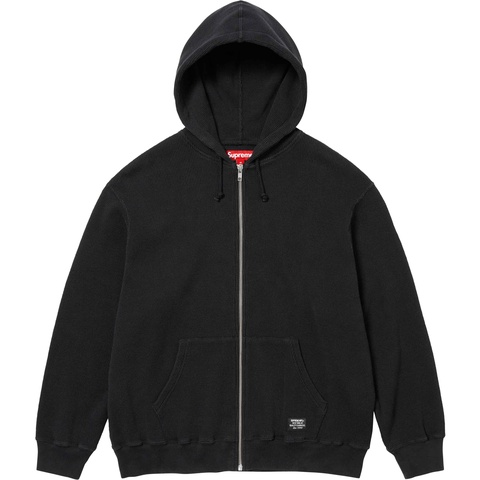 Supreme Hooded Zip Up Thermal - Black