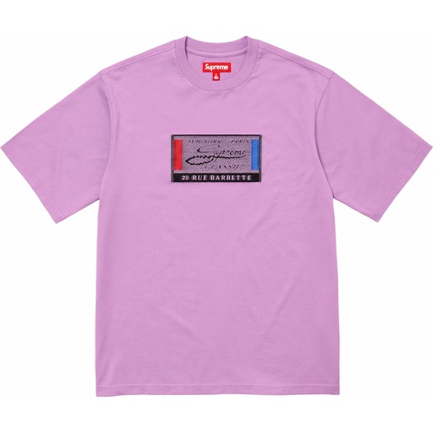 Supreme Intarsia Label S/S Top - Purple