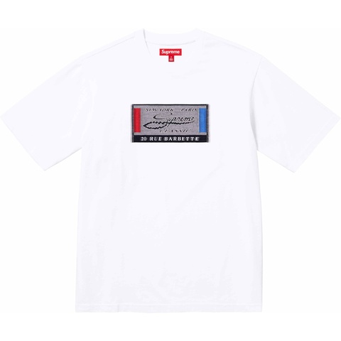 Supreme Intarsia Label S/S Top - White
