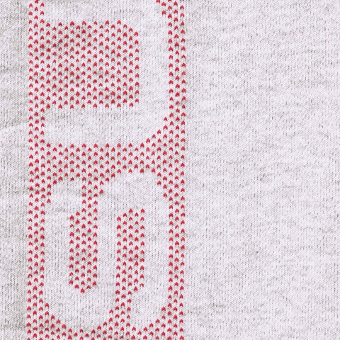 Supreme Jacquard Stripe Hooded Sweatshirt - Ash Grey