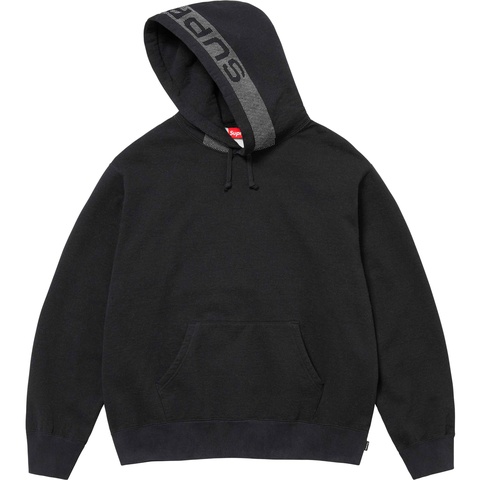 Supreme Jacquard Stripe Hooded Sweatshirt - Black