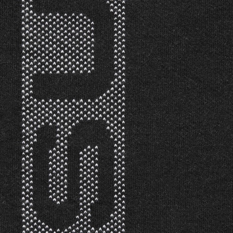 Supreme Jacquard Stripe Hooded Sweatshirt - Black