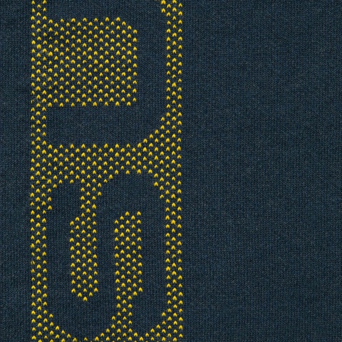 Supreme Jacquard Stripe Hooded Sweatshirt - Navy