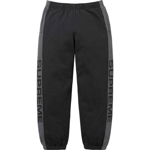 Supreme Jacquard Stripe Sweatpant - Black