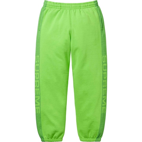 Supreme Jacquard Stripe Sweatpant - Bright Green