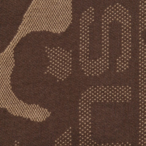 Supreme Jacquard Stripe Sweatpant - Brown Camo