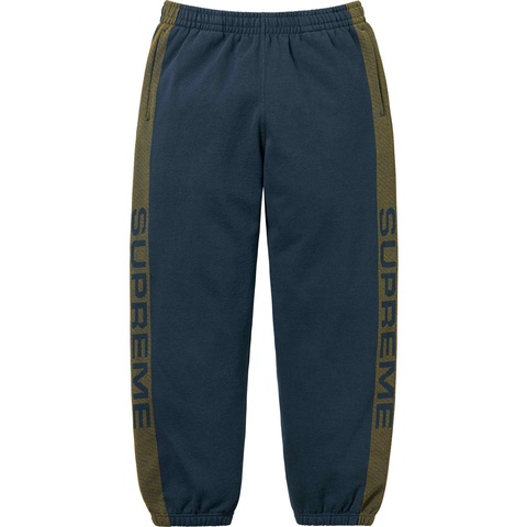 Supreme Jacquard Stripe Sweatpant - Navy