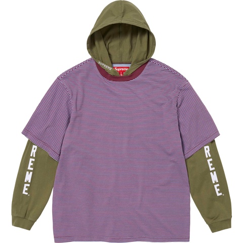 Layered Hooded L/S Top - SupremeCommunity