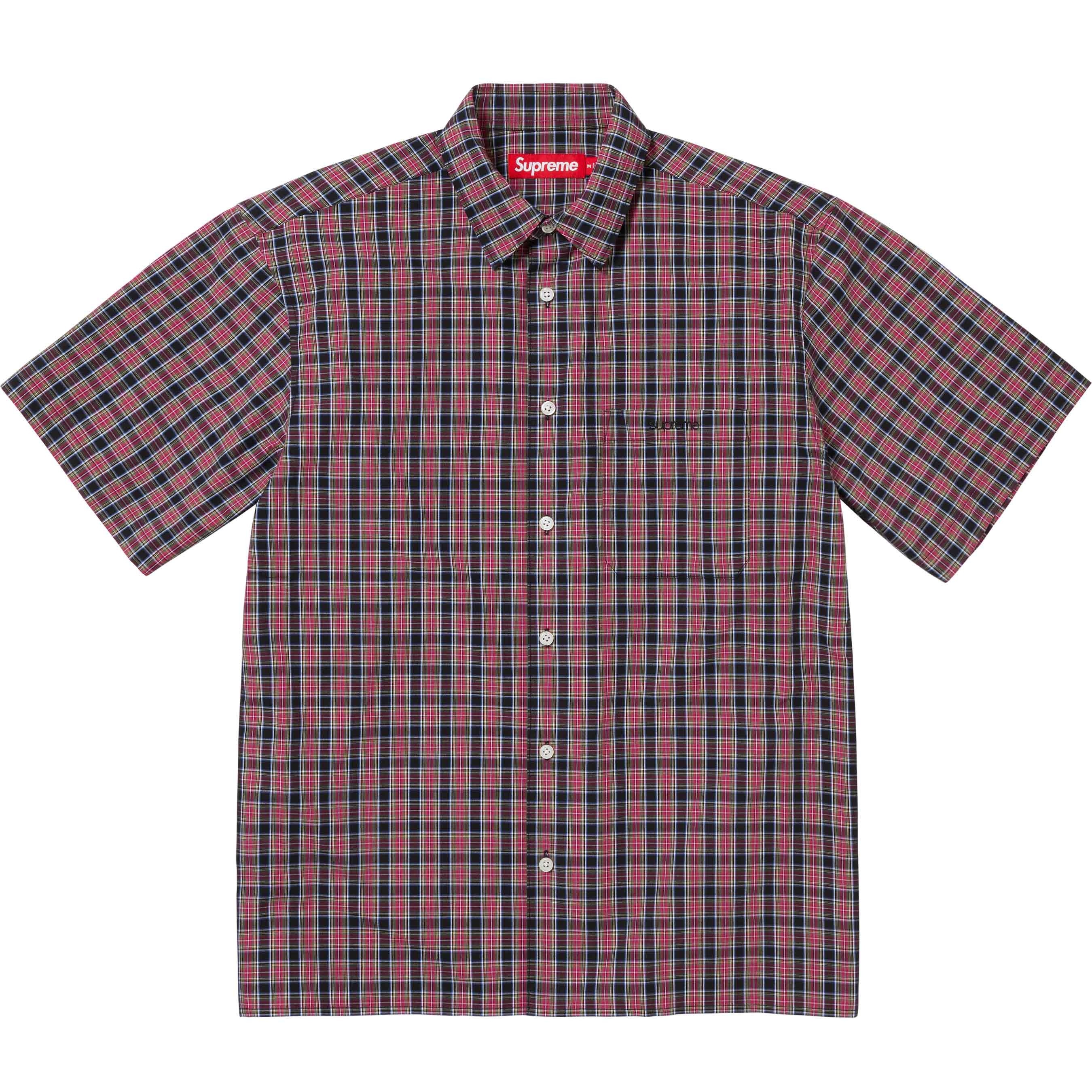 Supreme Loose Fit Mini Plaid S S Shirt (SS24) - $128
