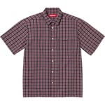 Supreme Loose Fit Mini Plaid S S Shirt (SS24) - Black