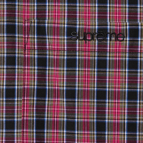 Loose Fit Mini Plaid S/S Shirt - Supreme