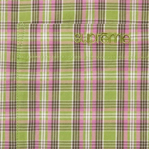 Loose Fit Mini Plaid S/S Shirt - Supreme