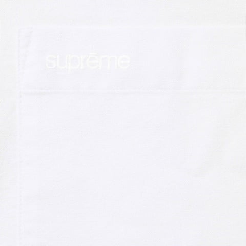 Supreme Loose Fit S/S Oxford Shirt - White