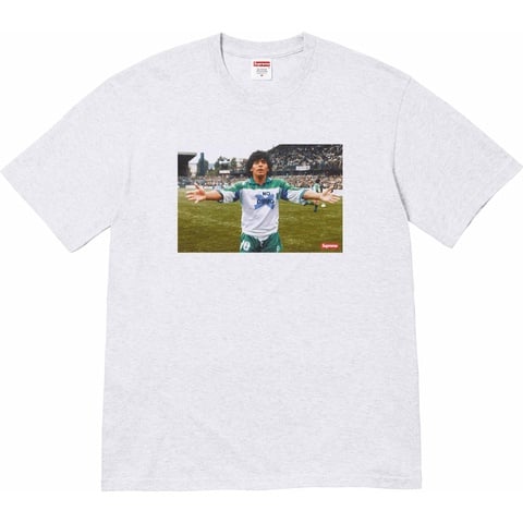 Supreme Maradona Tee - Ash Grey