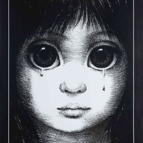 Supreme Margaret Keane Teardrop Skateboard - Black - 8.5" x 32.25"
