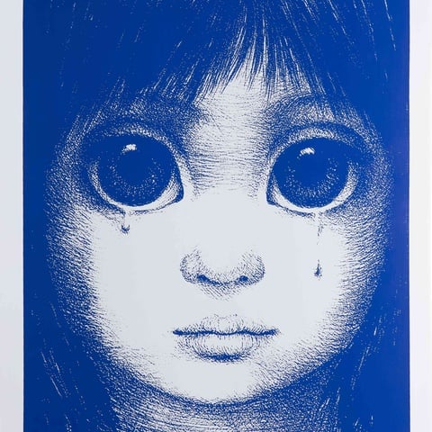 Supreme Margaret Keane Teardrop Skateboard - White - 8.25" x 32"