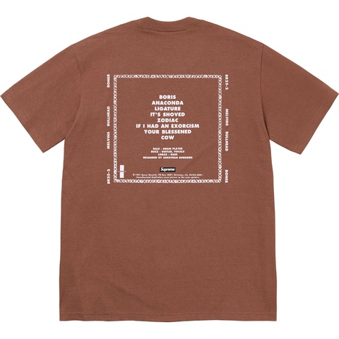Supreme Melvins Bullhead Tee - Brown