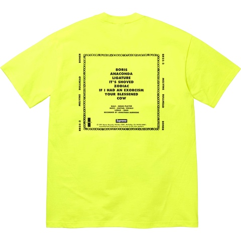 Supreme Melvins Bullhead Tee - Fluorescent Yellow