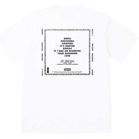Supreme Melvins Bullhead Tee - White