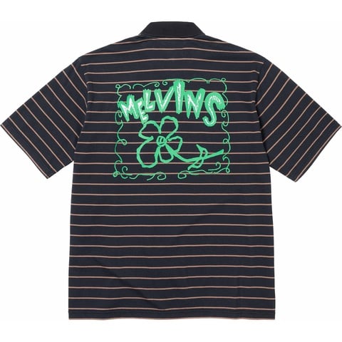 Supreme Melvins Stripe S/S Polo - Black