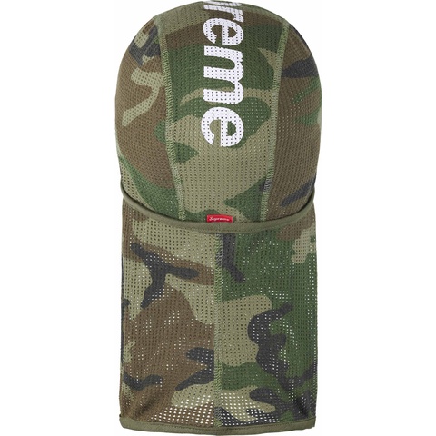 Supreme Mesh Lightweight Balaclava - Woodland Camo