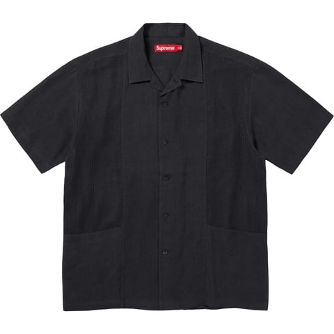 Mesh Panel Linen S/S Shirt - spring/summer 2024 - Supreme
