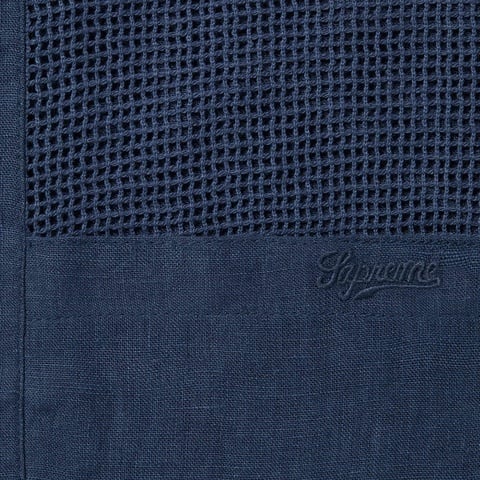 Mesh Panel Linen S/S Shirt - spring/summer 2024 - Supreme