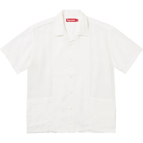 Mesh Panel Linen S/S Shirt - spring/summer 2024 - Supreme Mesh Panel Linen S/S Shirt - spring/summer 2024 - Supreme