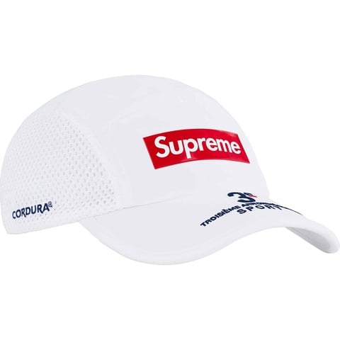 Supreme Mesh Side Panel Camp Cap - White