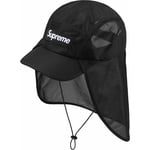 Supreme Mesh Sunshield Camp Cap (SS24) - Black