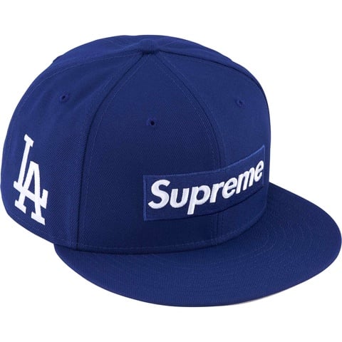 Supreme MLB Teams Box Logo New Era® - Dark Royal - Los Angeles
