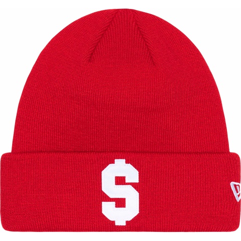 Supreme New Era® $ Beanie - Red