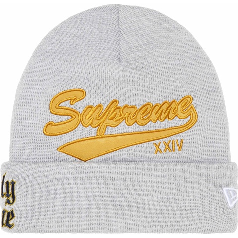 Supreme New Era® Salvation Beanie - Heather Grey