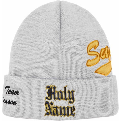 Supreme New Era® Salvation Beanie - Heather Grey