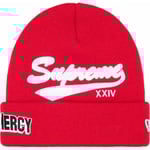 Supreme New Era Salvation Beanie (SS24) - Red